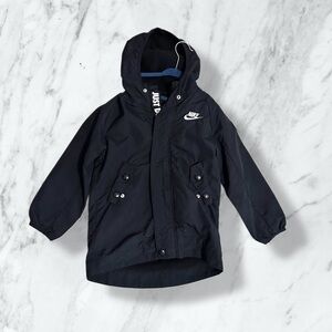 Nike Kids Black Hooded Jacket size S 4-5